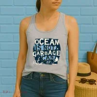 Ocean Is Not A Garbage Can Women's Tank Top thumb 2