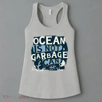 Ocean Is Not A Garbage Can Women's Tank Top thumb 3