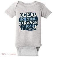 Ocean Is Not A Garbage Can Baby Bodysuit thumb 0