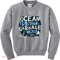 Ocean Is Not A Garbage Can Kids Sweatshirt thumb 0