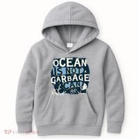 Ocean Is Not A Garbage Can Kids Hoodie thumb 0