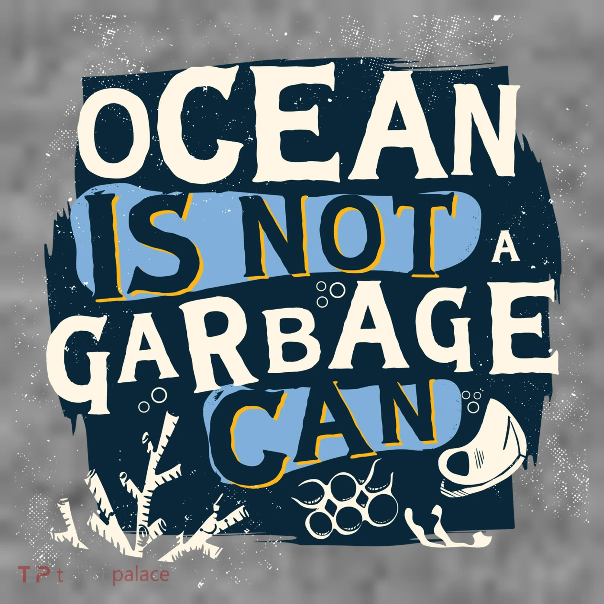 Ocean Is Not A Garbage Can Kids Long Sleeve Shirt
