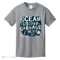 Ocean Is Not A Garbage Can Kids T-Shirt thumb 0