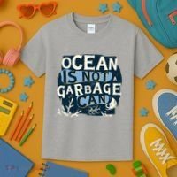 Ocean Is Not A Garbage Can Kids T-Shirt thumb 3