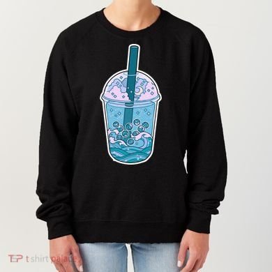 Ocean Waves Boba Tea Women's Sweatshirt
