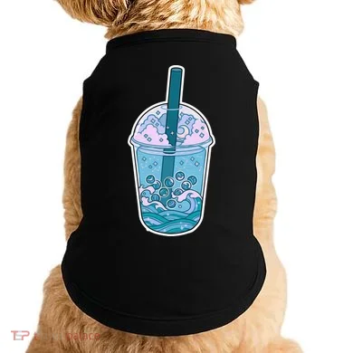 Ocean Waves Boba Tea Doggie Tank