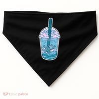 Ocean Waves Boba Tea USA-Made Doggie Bandana thumb 0