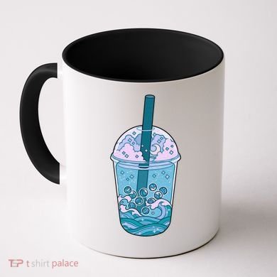 Ocean Waves Boba Tea Coffee Mug