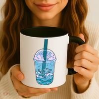Ocean Waves Boba Tea Coffee Mug thumb 3