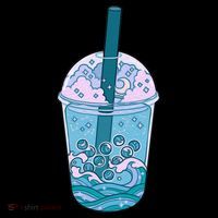 Ocean Waves Boba Tea Coffee Mug thumb 5