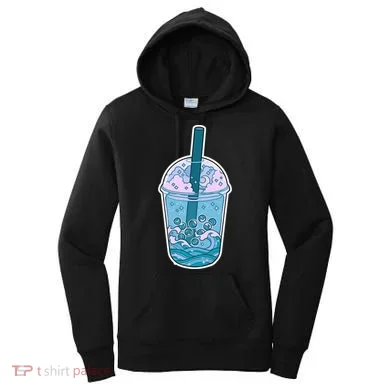 Ocean Waves Boba Tea Women's Hoodie