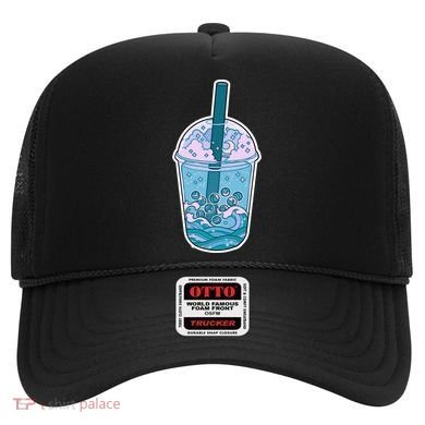 Ocean Waves Boba Tea Hat
