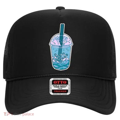 Ocean Waves Boba Tea Hat