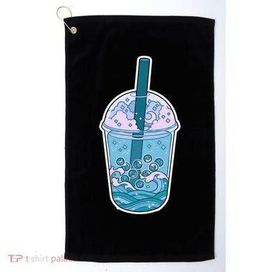 Ocean Waves Boba Tea Golf Towel
