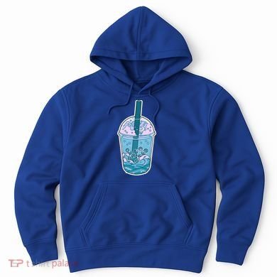 Ocean Waves Boba Tea Hoodie