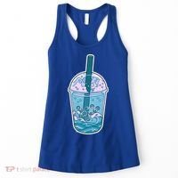 Ocean Waves Boba Tea Women's Tank Top thumb 0