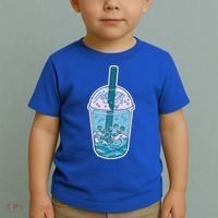 Ocean Waves Boba Tea Toddler T-Shirt thumb 2