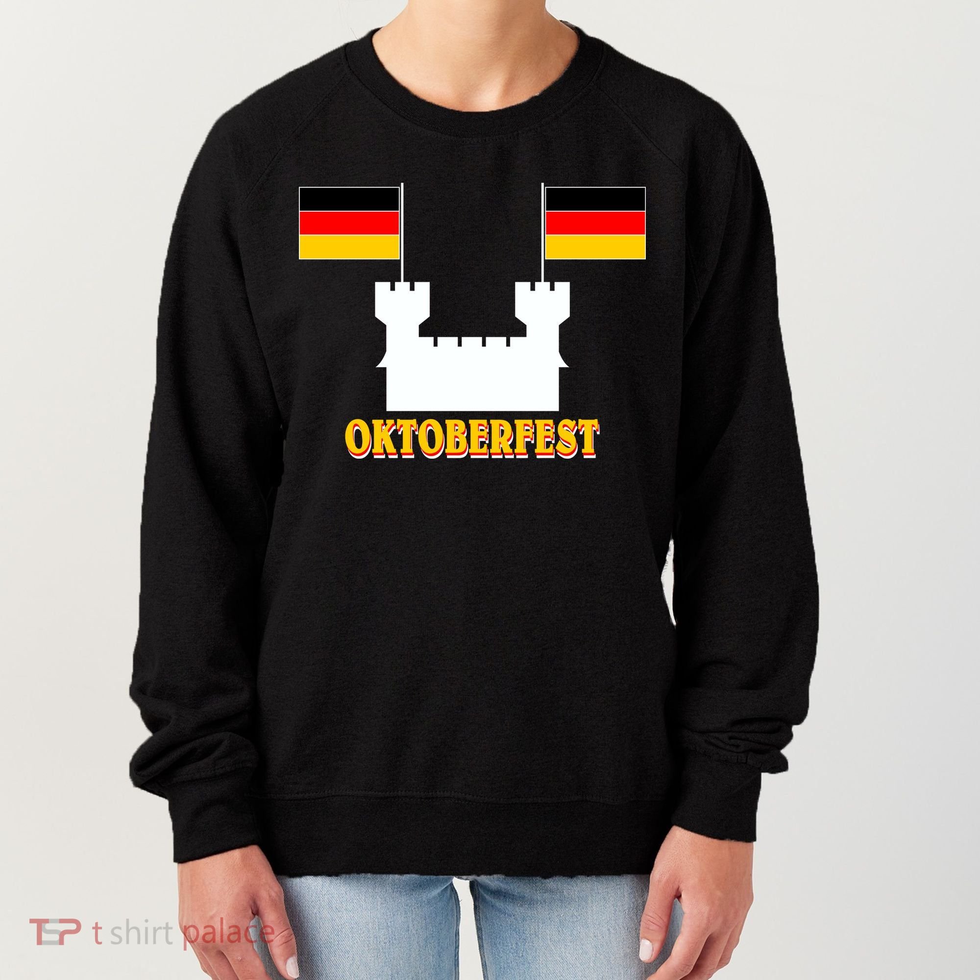 Oktoberfest Castle Flag Women's Sweatshirt