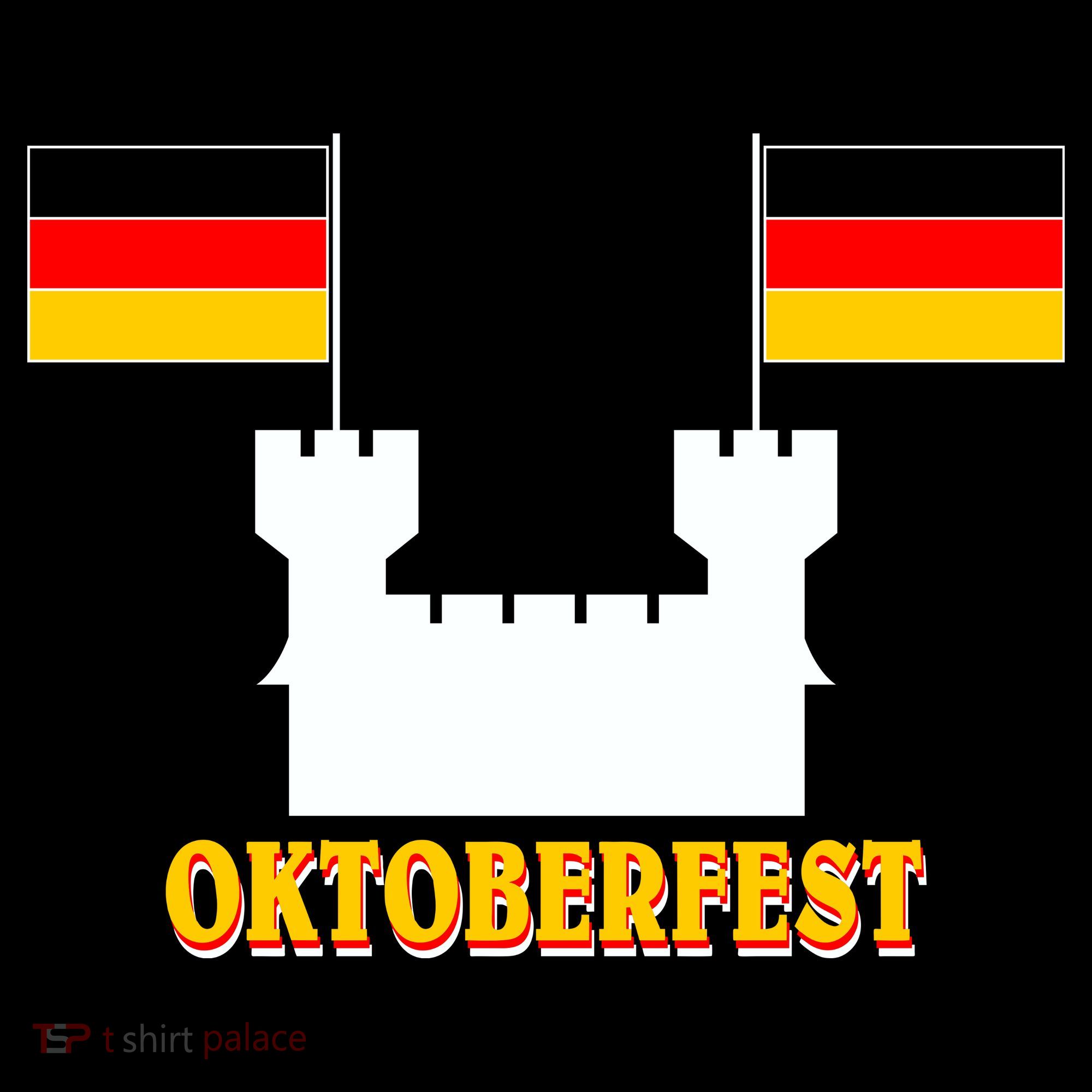 Oktoberfest Castle Flag Women's Hoodie