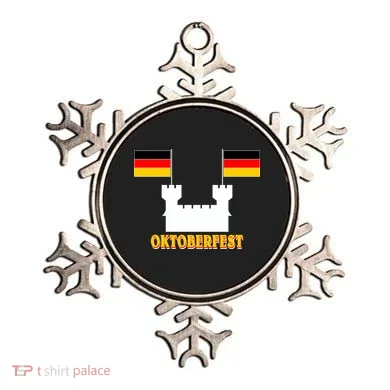 Oktoberfest Castle Flag Ornament