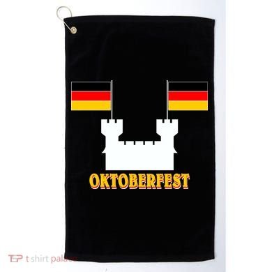 Oktoberfest Castle Flag Golf Towel