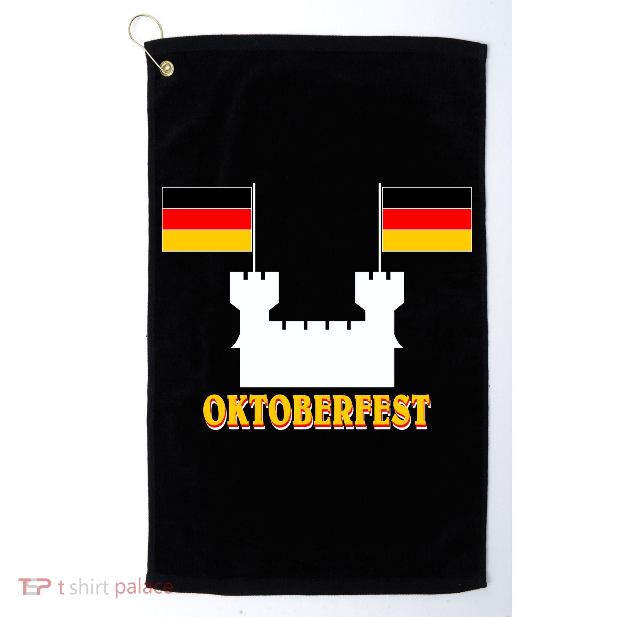 Oktoberfest Castle Flag Golf Towel