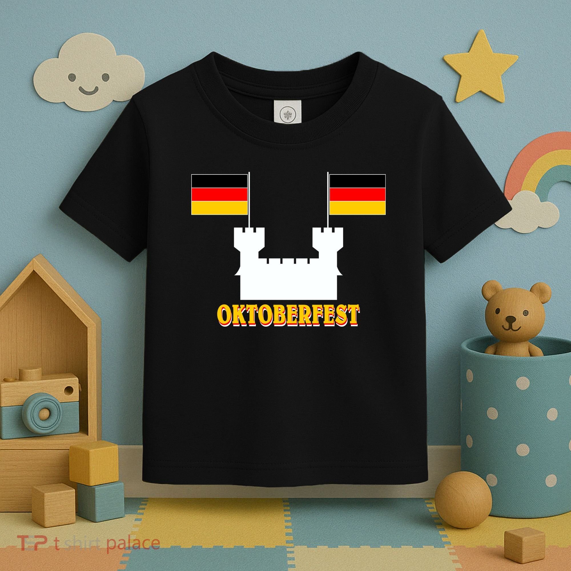 Oktoberfest Castle Flag Toddler T-Shirt
