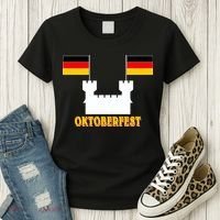 Oktoberfest Castle Flag Women's T-Shirt thumb 3