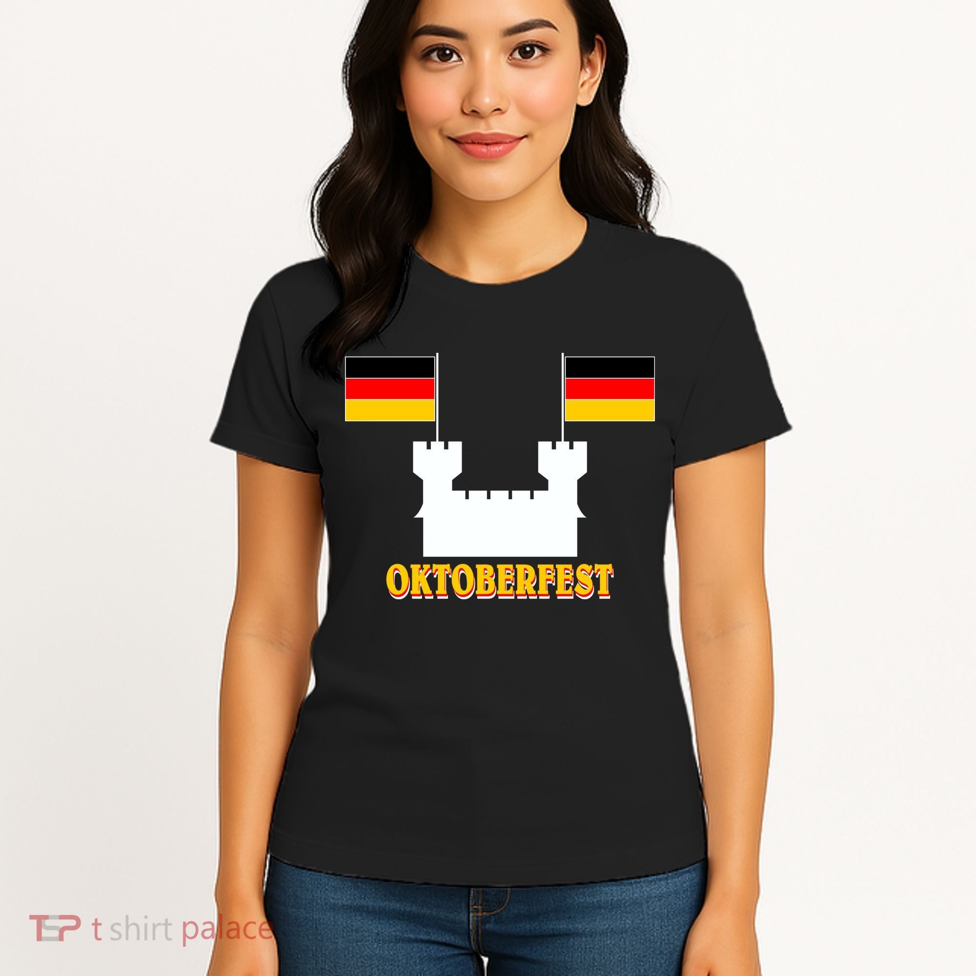 Oktoberfest Castle Flag Women's T-Shirt