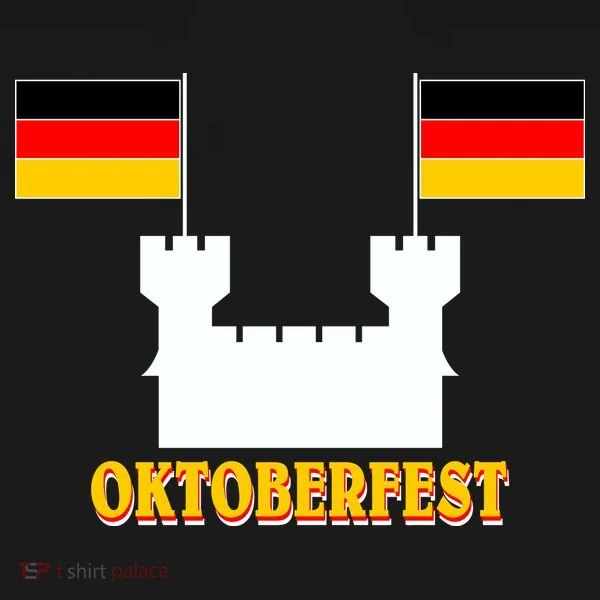 Oktoberfest Castle Flag Women's T-Shirt