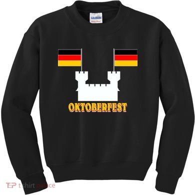 Oktoberfest Castle Flag Kids Sweatshirt