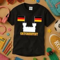 Oktoberfest Castle Flag Kids T-Shirt thumb 3