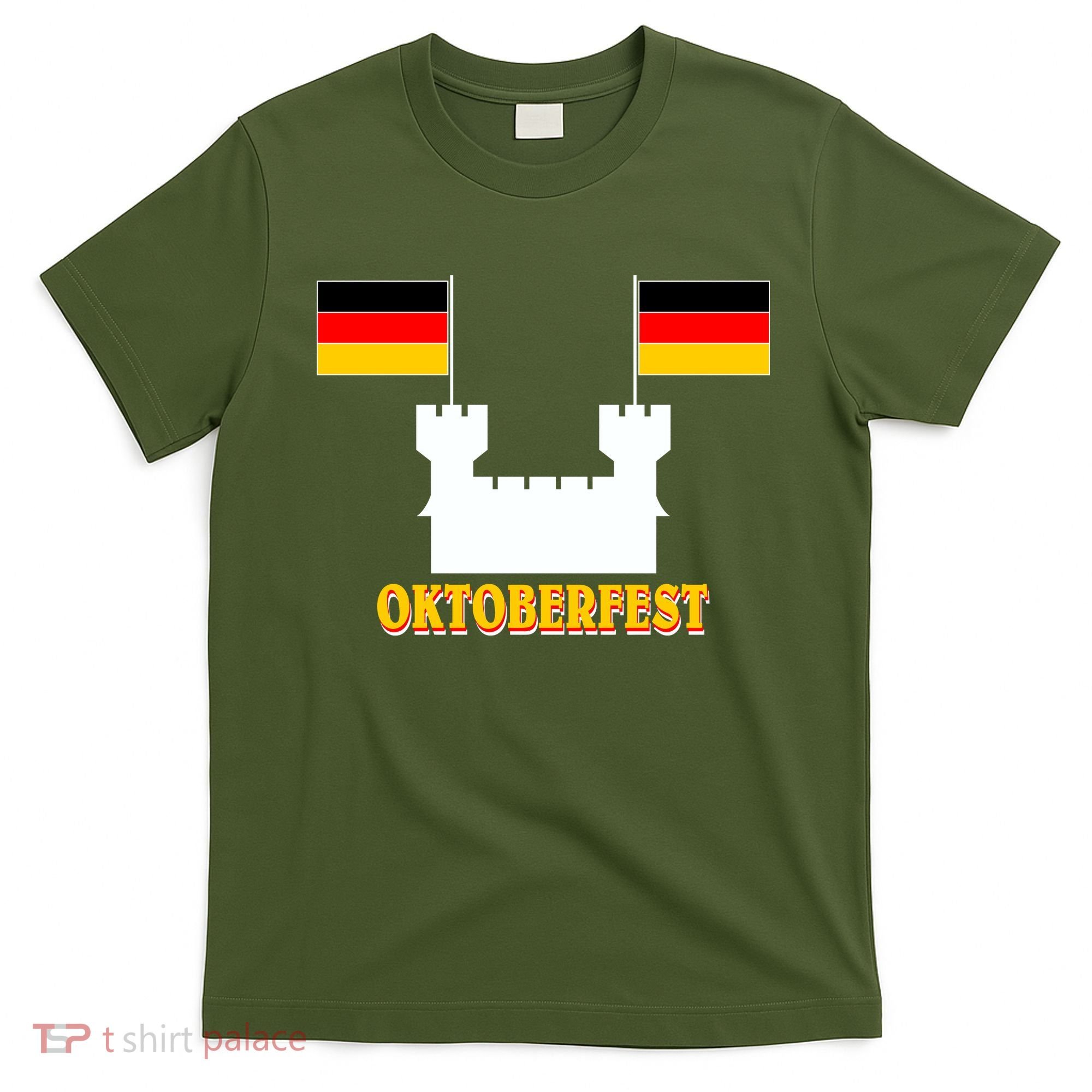 Oktoberfest Castle Flag T-Shirt
