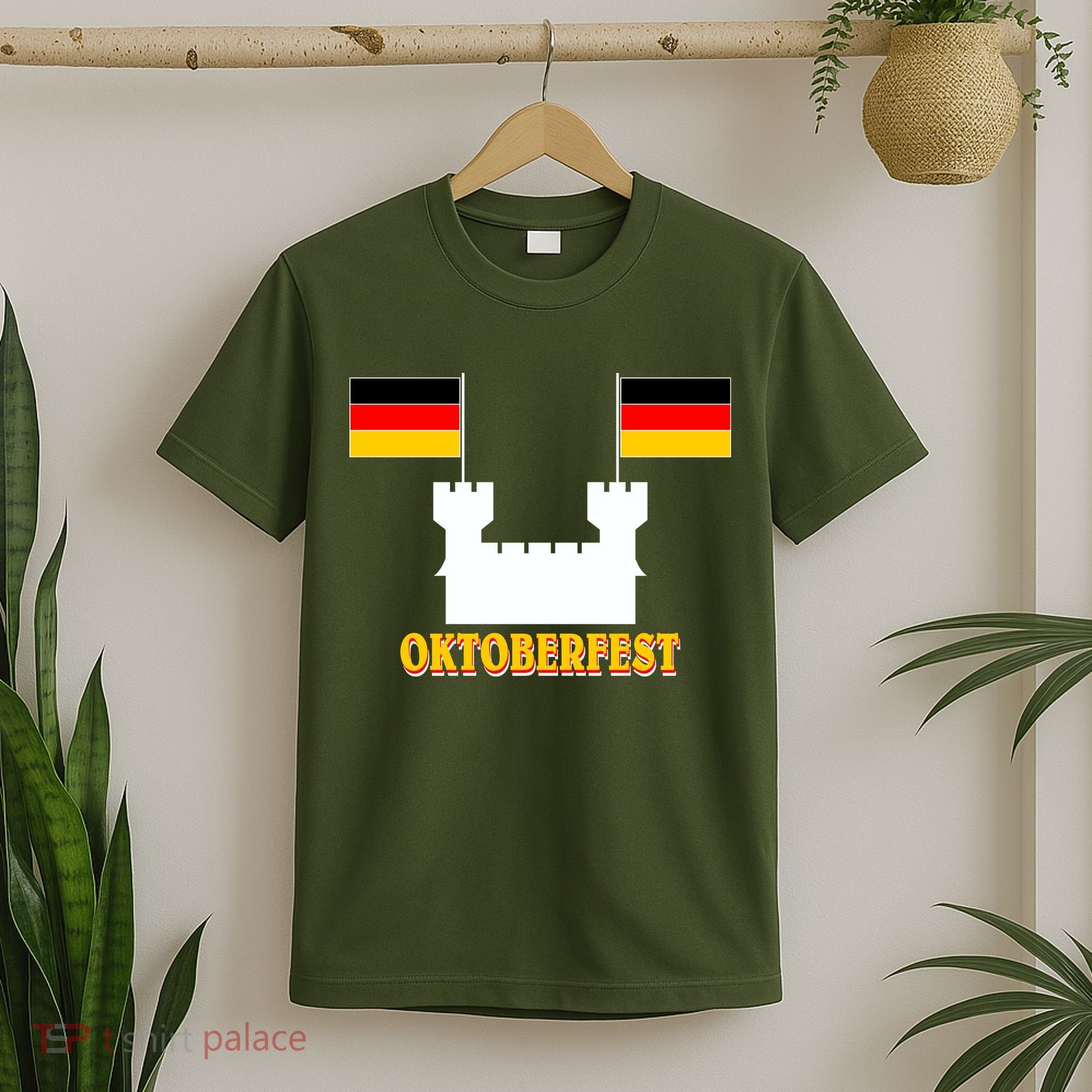 Oktoberfest Castle Flag T-Shirt