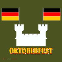 Oktoberfest Castle Flag Backpack thumb 2