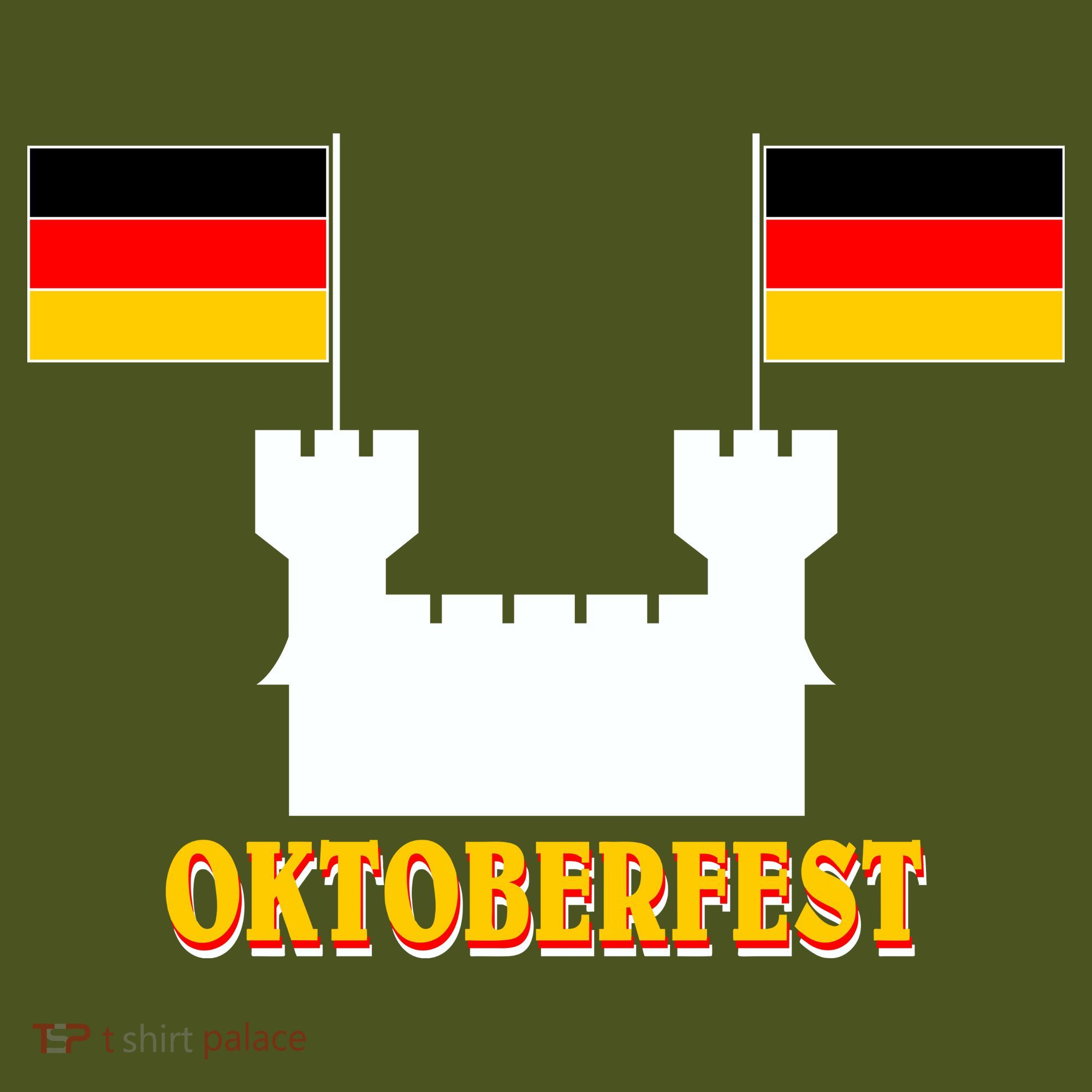Oktoberfest Castle Flag Backpack