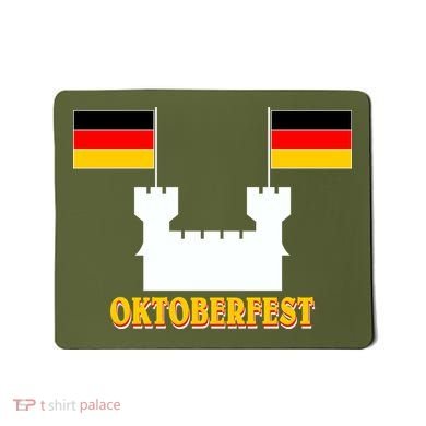 Oktoberfest Castle Flag Mousepad
