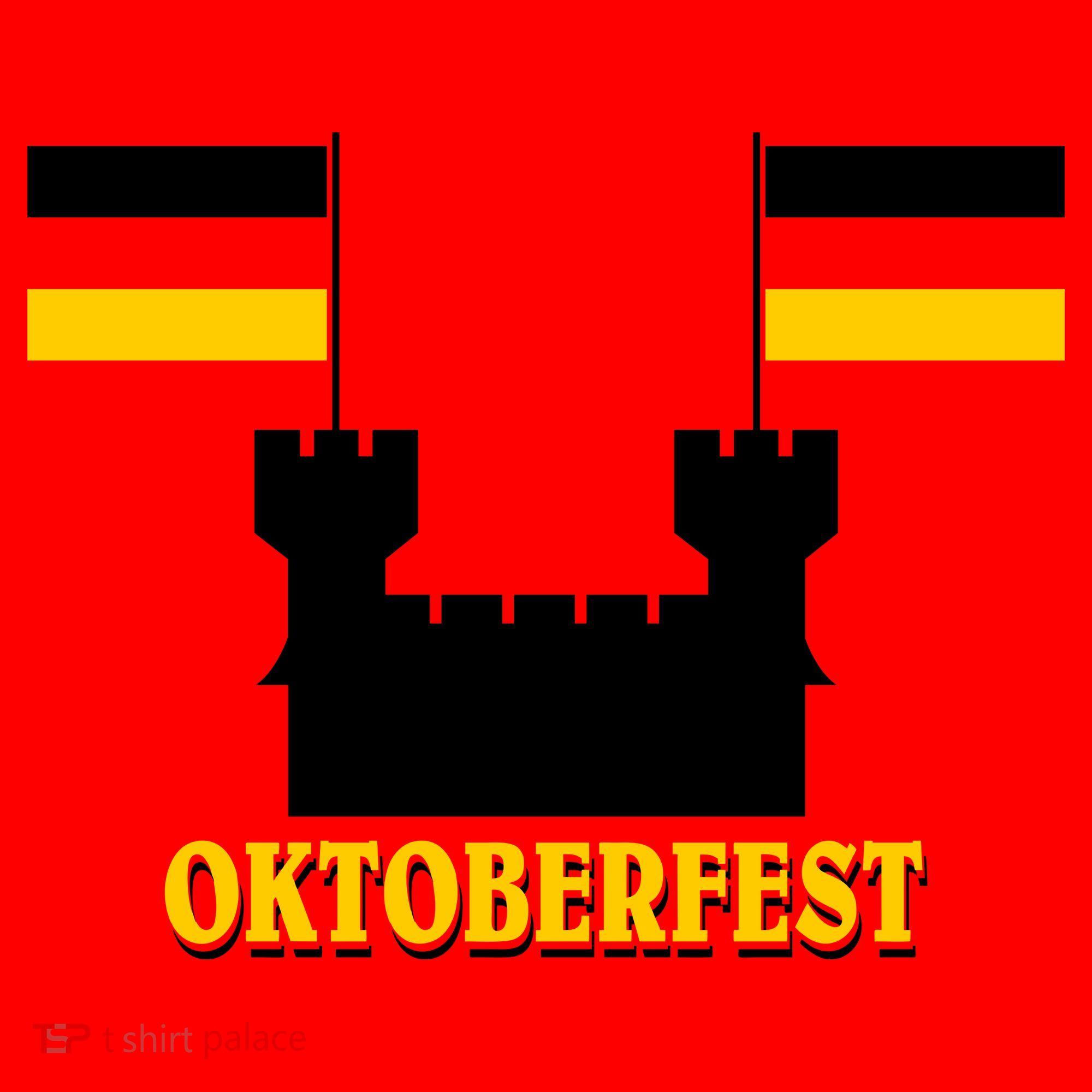 Oktoberfest Castle Flag Santa Hat