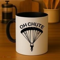 Oh Chute Funny Skydiving Gift For Skydiver Parachute Jumping Coffee Mug thumb 4