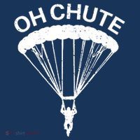 Oh Chute Funny Skydiving Gift For Skydiver Parachute Jumping Mousepad thumb 1