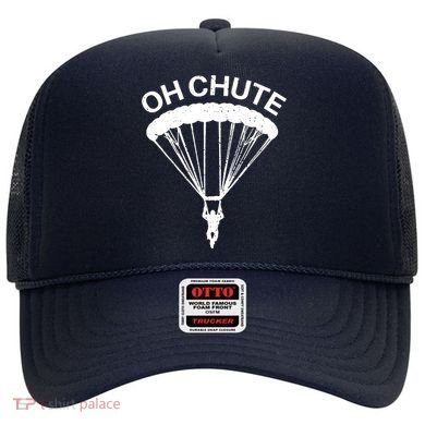 Oh Chute Funny Skydiving Gift For Skydiver Parachute Jumping Hat