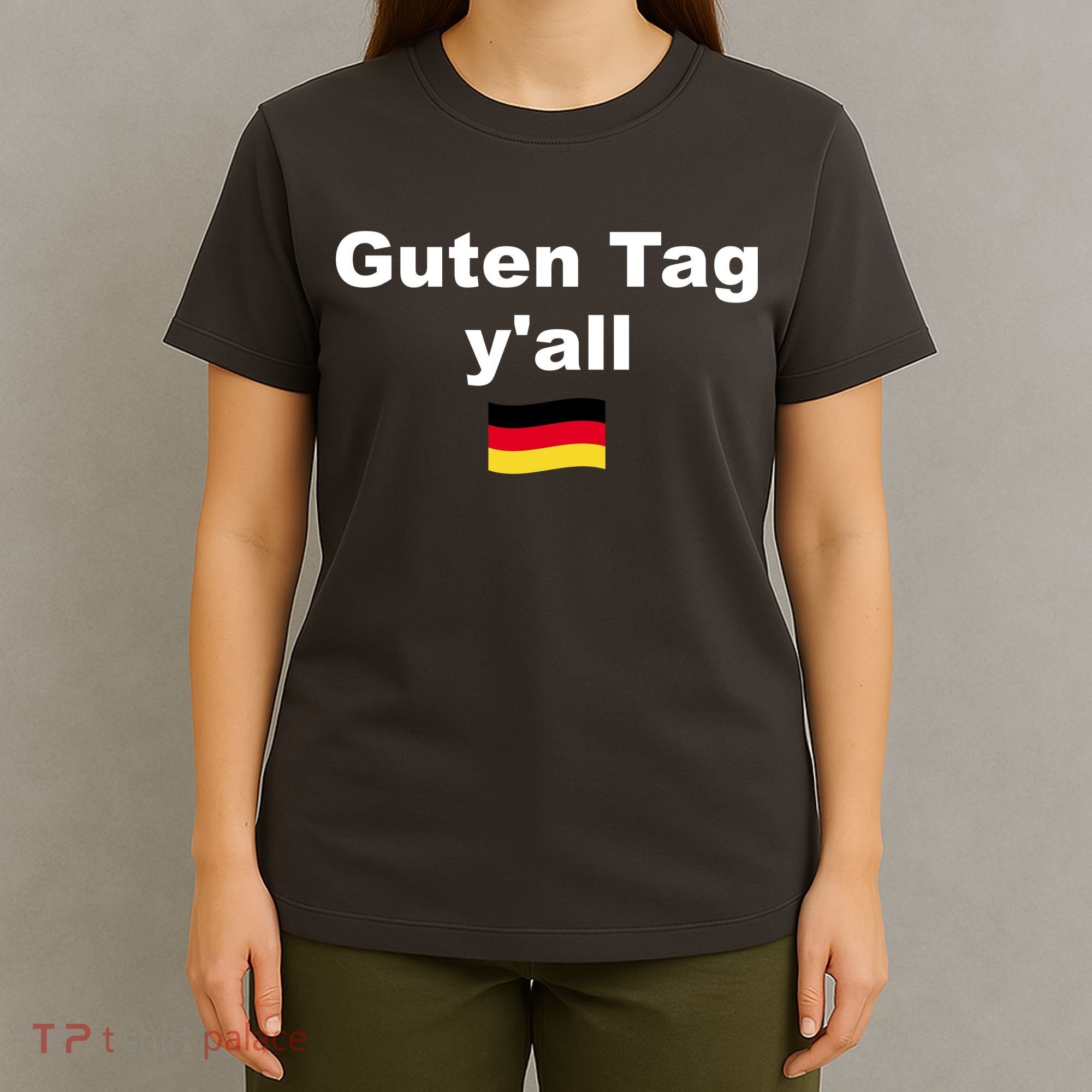Oktoberfest | Guten Tag yall | Funny Outfit Germany Flag T-Shirt