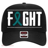 Ovarian Cancer Fight Cancer Ribbon Meaningful Gift Hat thumb 0