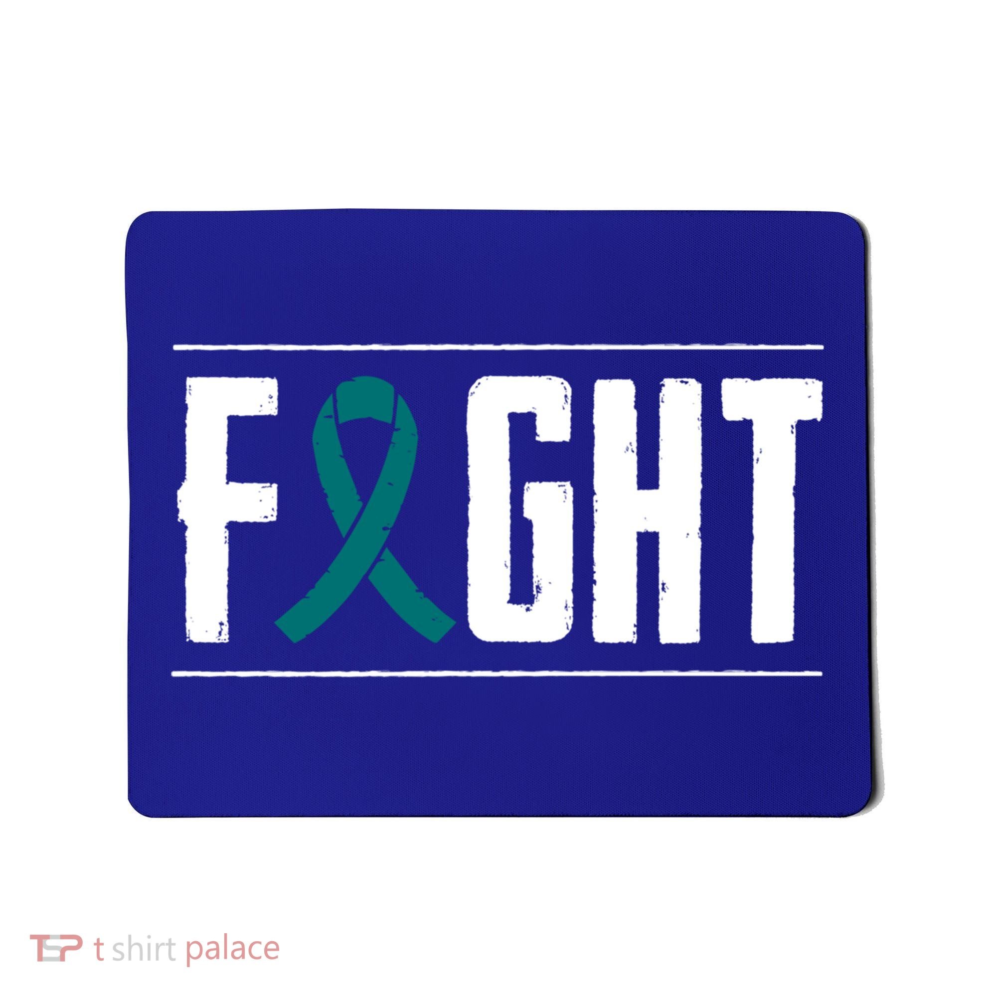 Ovarian Cancer Fight Cancer Ribbon Meaningful Gift Mousepad