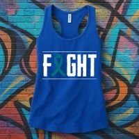 Ovarian Cancer Fight Cancer Ribbon Meaningful Gift Women's Tank Top thumb 3