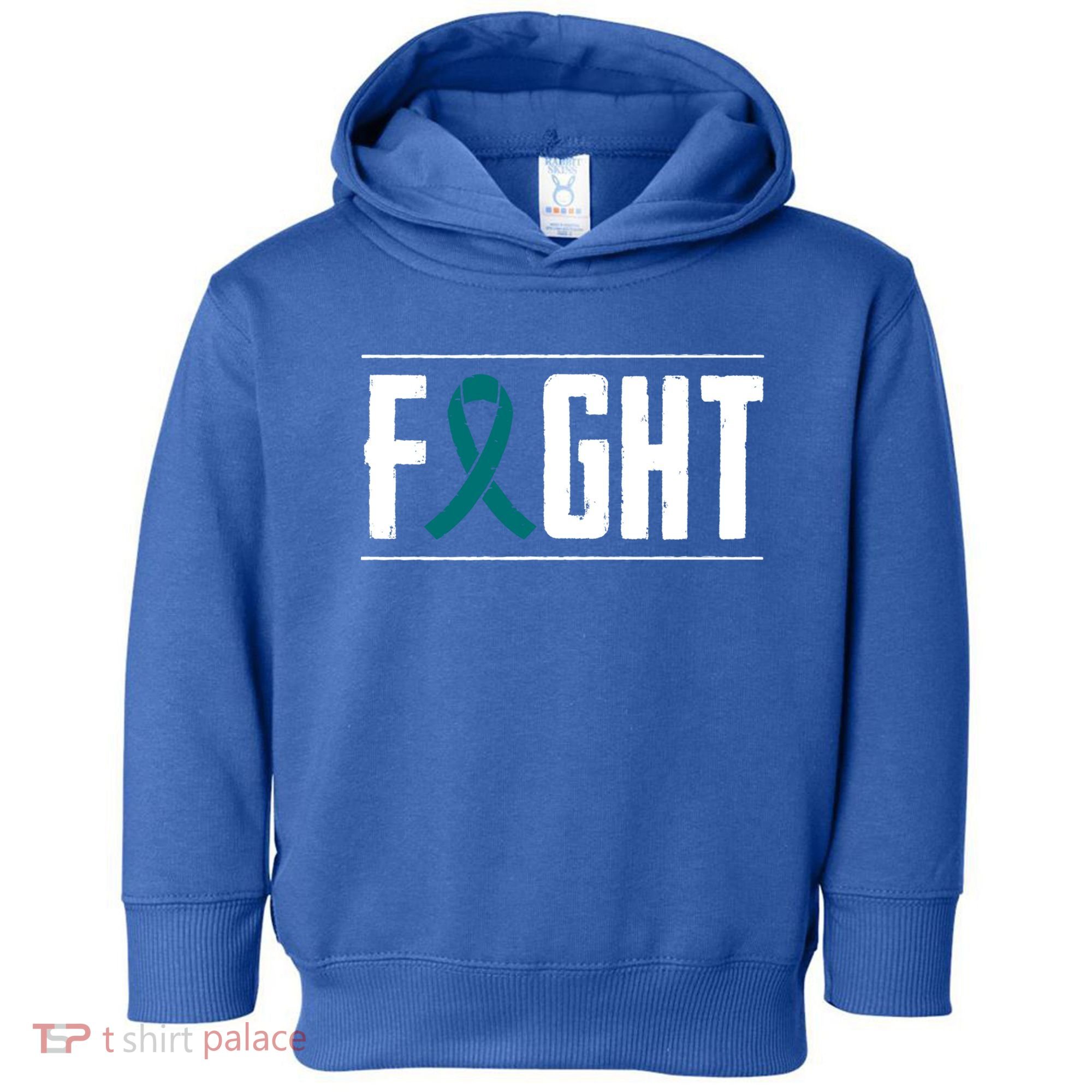 Ovarian Cancer Fight Cancer Ribbon Meaningful Gift Toddler Hoodie