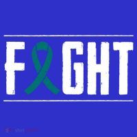 Ovarian Cancer Fight Cancer Ribbon Meaningful Gift Visor thumb 3