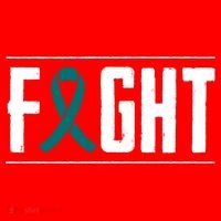 Ovarian Cancer Fight Cancer Ribbon Meaningful Gift Santa Hat thumb 1
