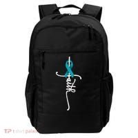 Ovarian Cancer Faith Ovarian Cancer Awareness Support Backpack thumb 0