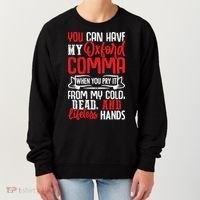 Oxford Comma Funny Quote Women's Sweatshirt thumb 0